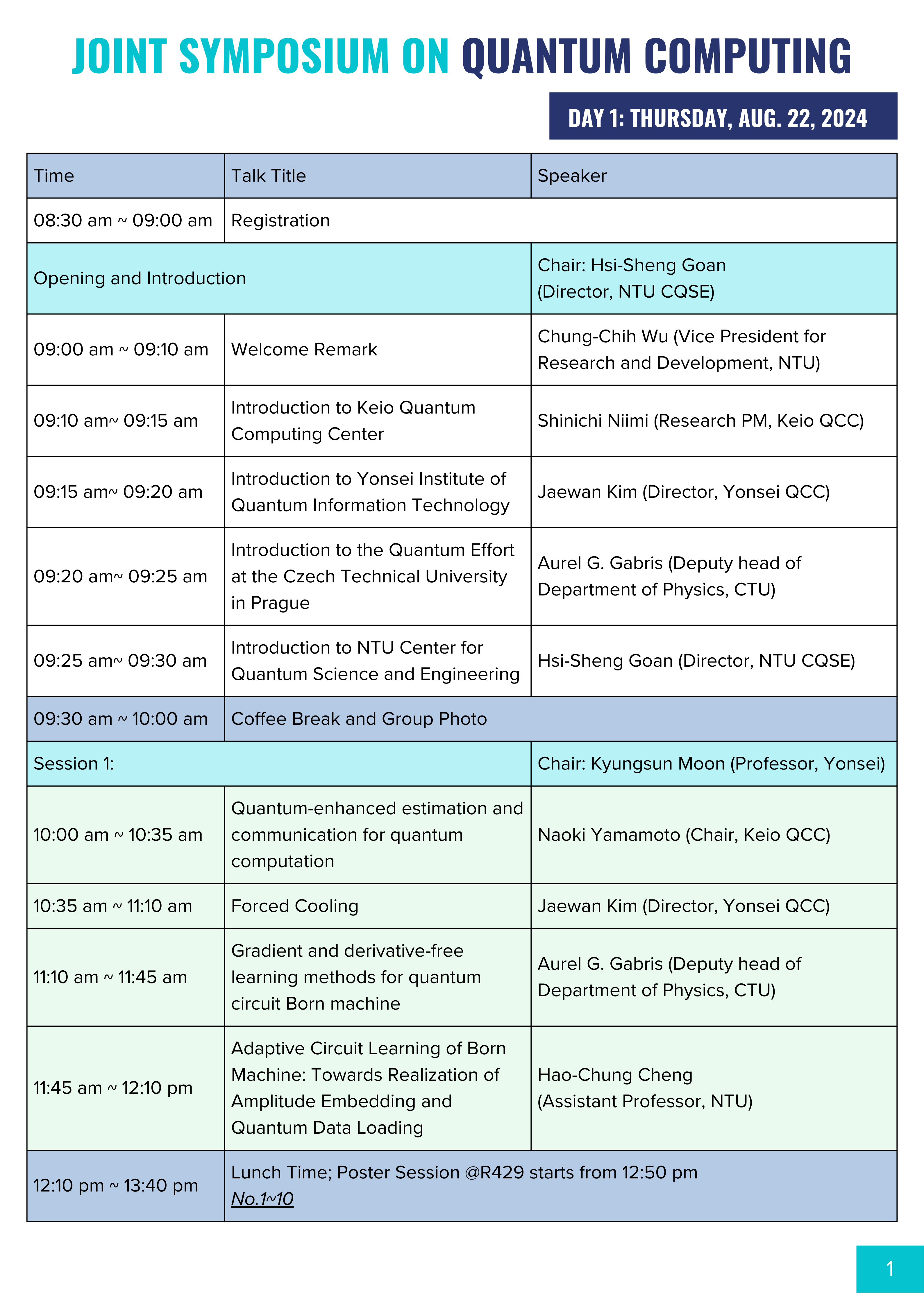 JSQC2024 Program Day1 (S1)